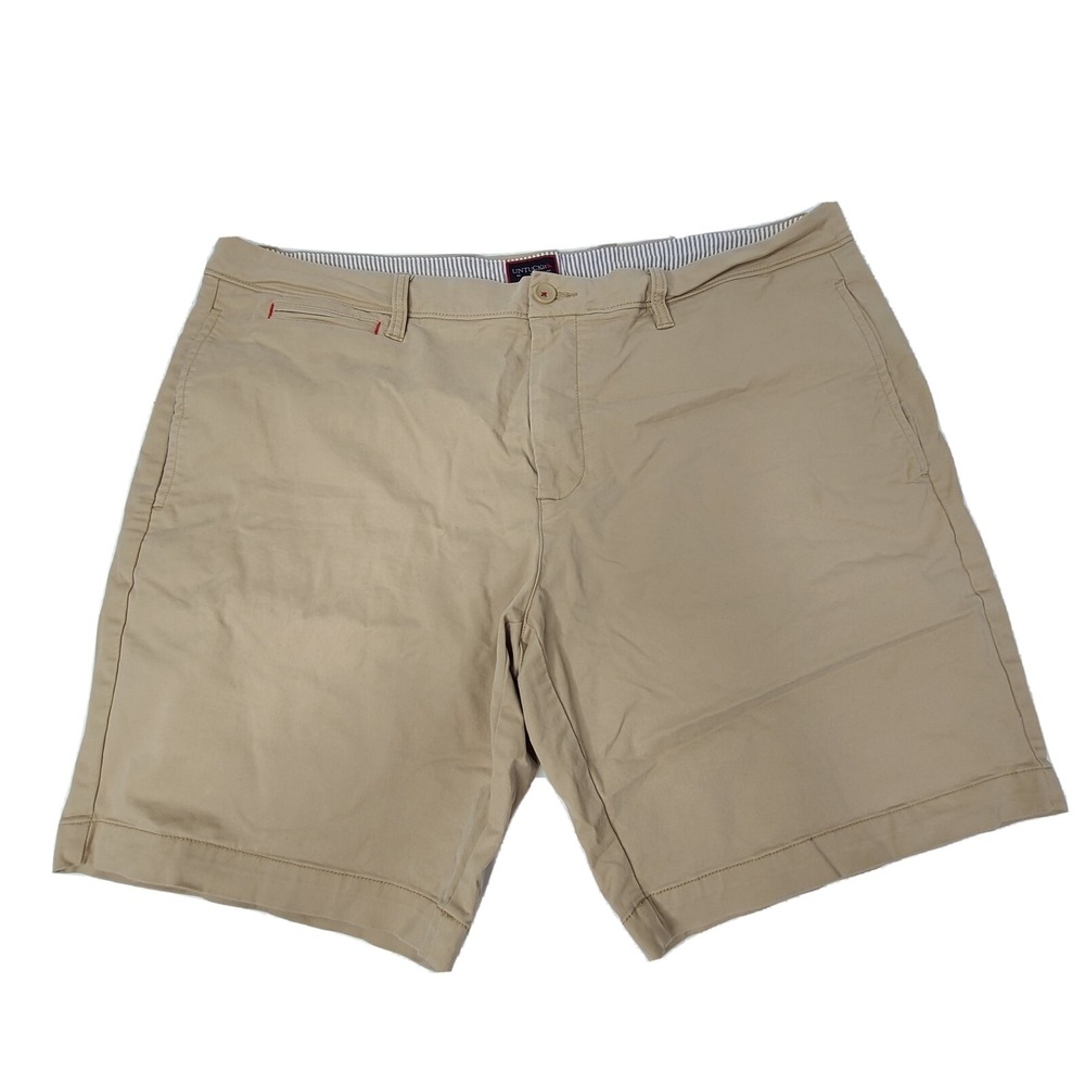 Untuckit Men Size 40 St. Vincent Chino Shorts Khaki Pockets Stretch Walking Golf
